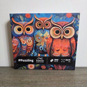 Owl Family - 1000 Piece Jigsaw Puzzle by PPuzzling